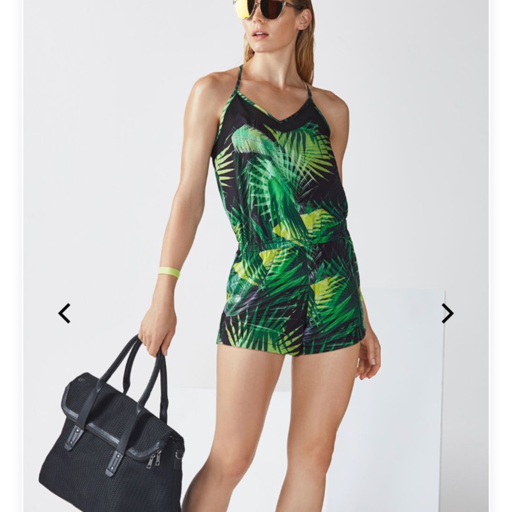 Palm print romper size medium